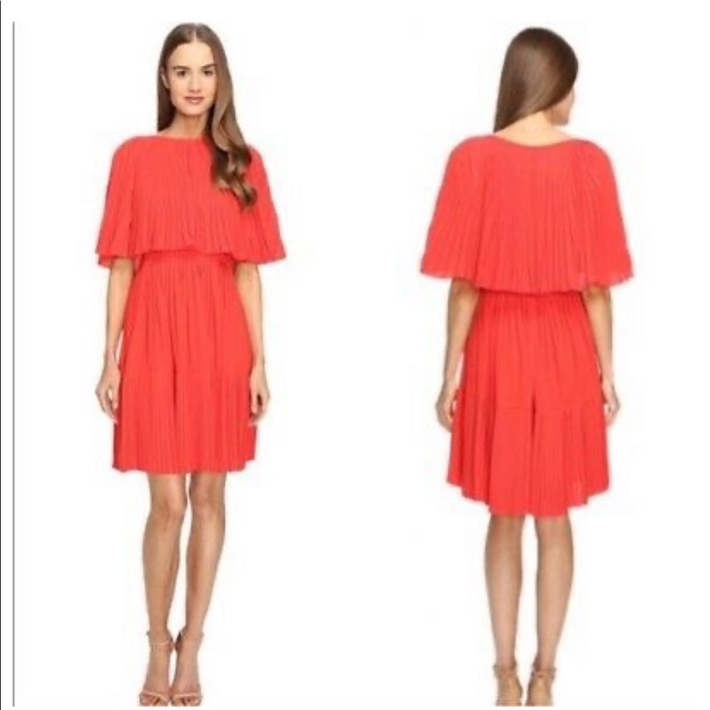 Kate Spade ♠️ pleated cape dress NWT size 12